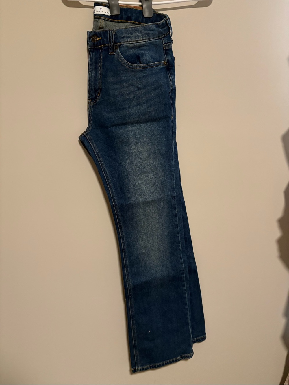 True Craft Men's Slim Straight Dark Blue Jeans